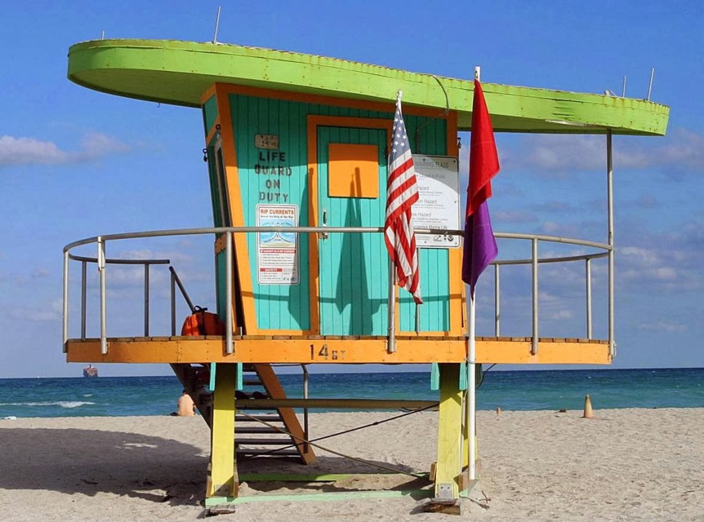 lifeguard tower stand miami beach florida 15